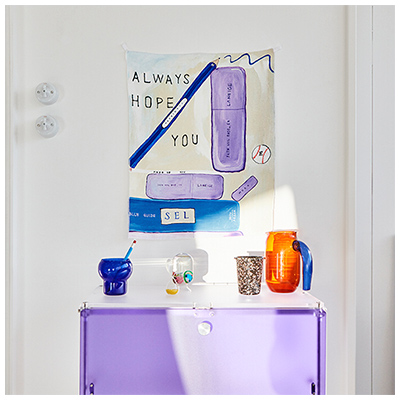 스킨베일베이스 일러스트 전시현장